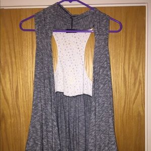 Cute black/ white/ grey over-top!